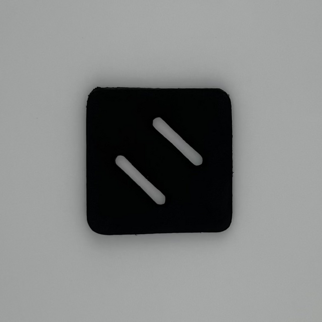 1 1/8" Slotted Squares Pack of 6