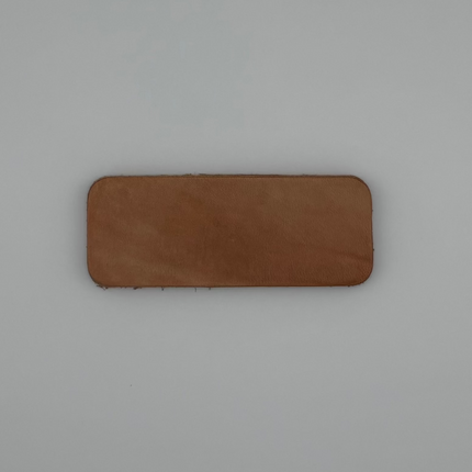 Ten 1.5" x 3.75" Veg Tan Label Blanks