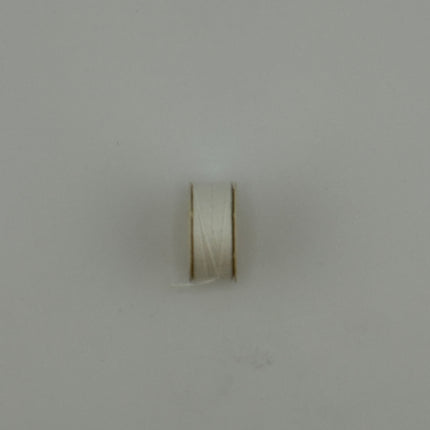 American Thread Prewound Bobbins – Four Cord Cotton Thread, Style G, White (31 yds each, ½ Gross / 72 Bobbins)