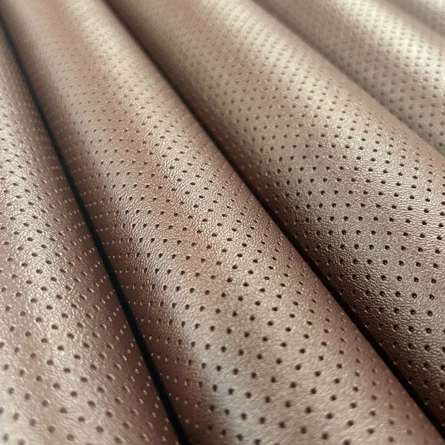 Luxury Mini-Perf Mahogany Red Upholstery Vinyl