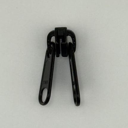 YKK Double Zipper Pull – Black Metal – 10 pcs Pack