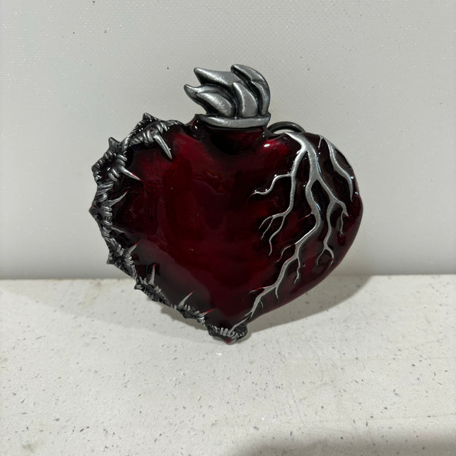 Barbed Deviant Heart Buckle