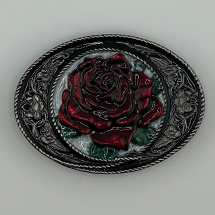 Rose Plated Belt Buckle