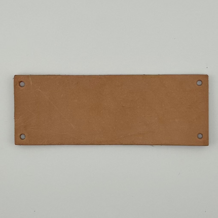 Veg Tan Rectangles with Corner Hole Component 10 Pack