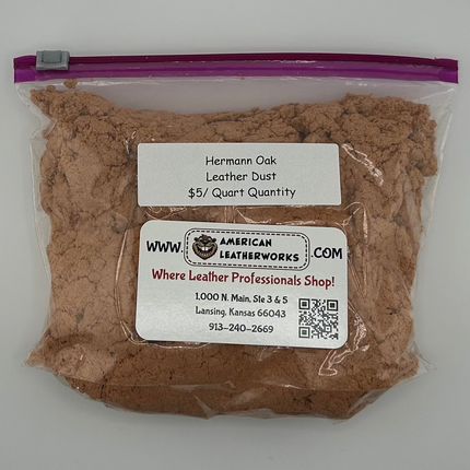 Hermann Oak Leather Dust – Snack Pack, Quart, Half Gallon