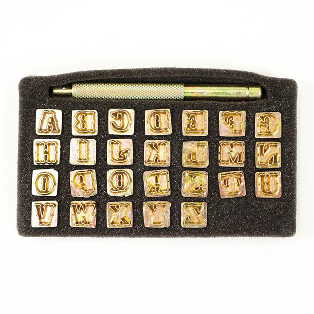 Standard Craftmaster Alphabet Stamp Set 3/4" - American Leatherworks