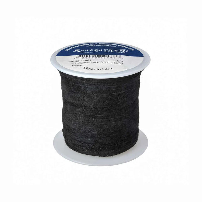 Lace, Soft, GothicBlk, 3/32x50ft