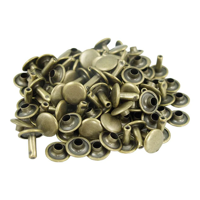 Double Capped Rivets - 50 Sets - American Leatherworks