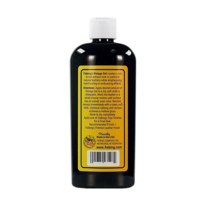 8 oz. Fiebing Vintage Gel (Mahogany) - American Leatherworks