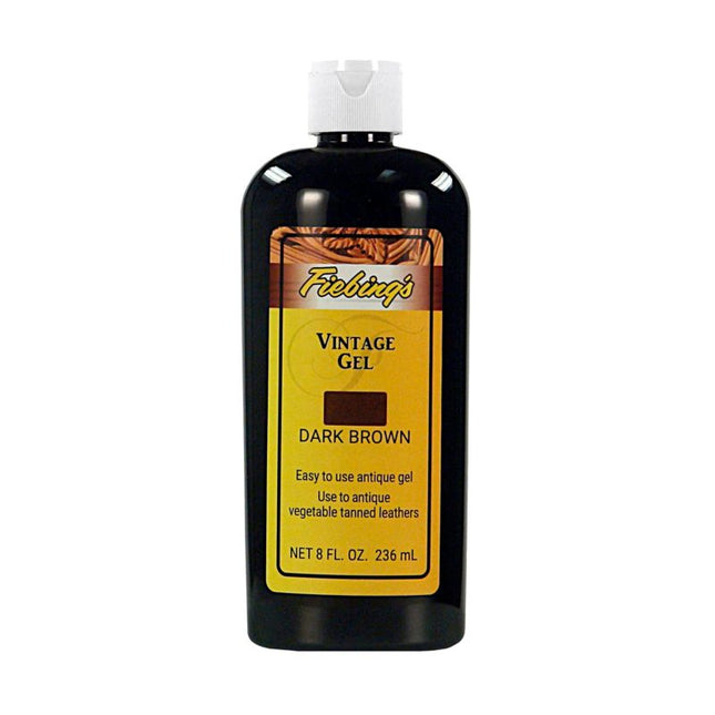 8 oz. Fiebing Vintage Gel (Dark Brown) - American Leatherworks