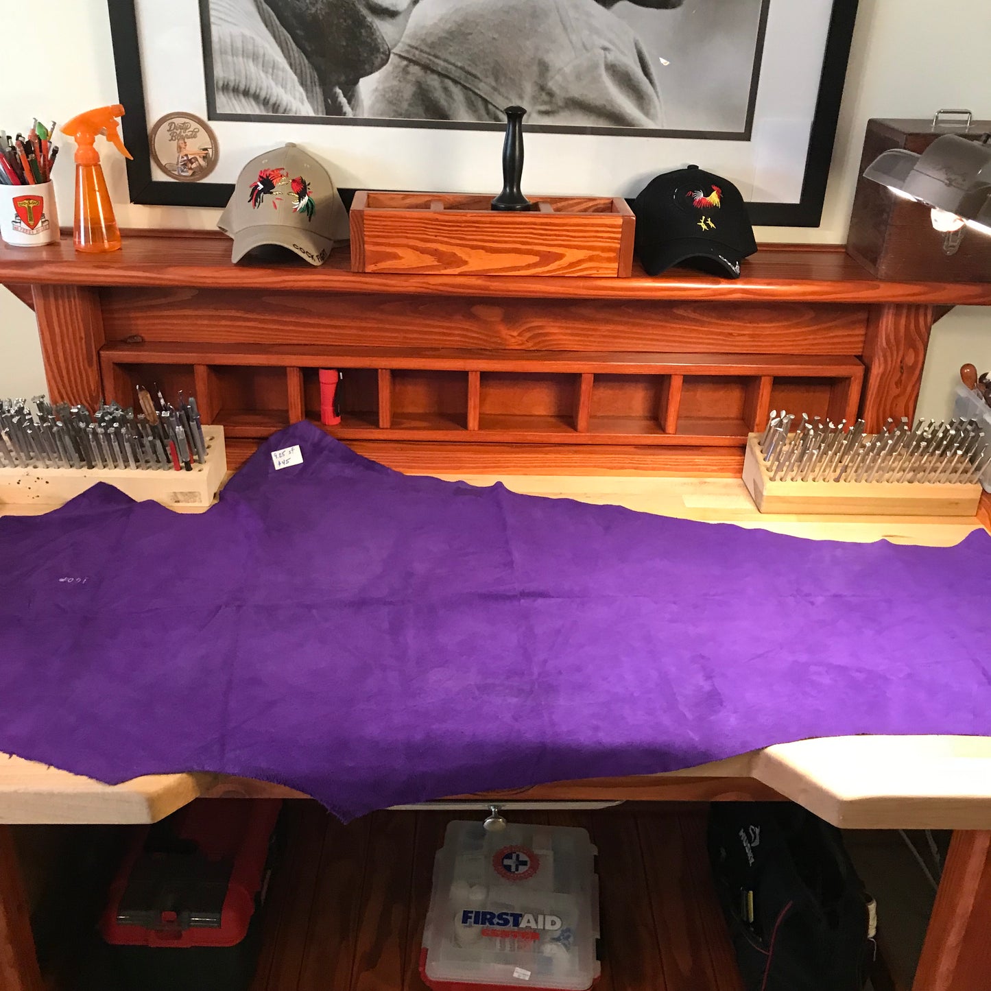 Purple Suede 2-3 oz (Odd sizes) - American Leatherworks